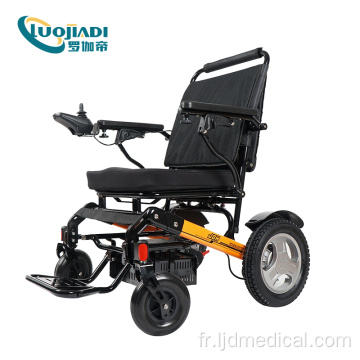 fauteuil roulant électrique en aluminium avec batterie au lithium